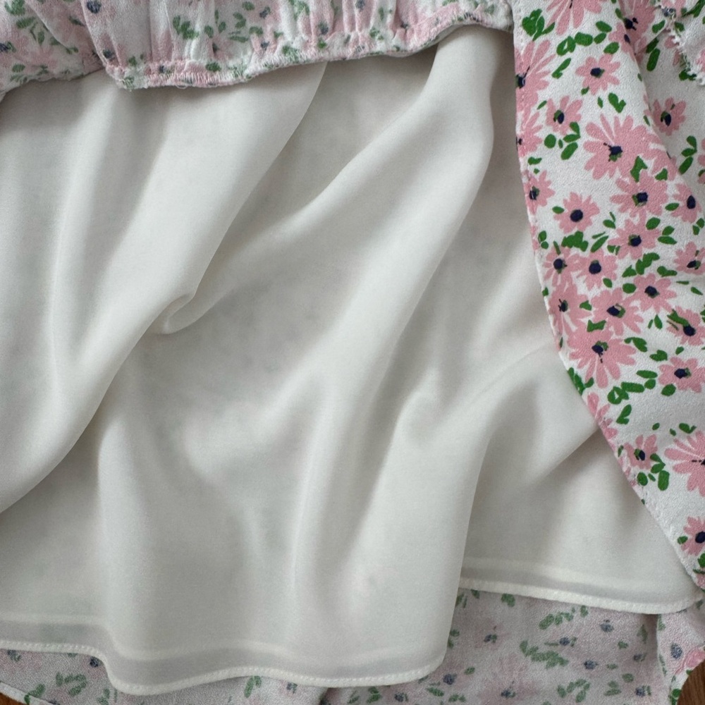 Alice + Olivia Pink and Green Floral top and skirt set - Picture 5 of 13